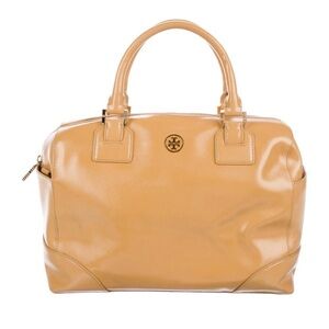 Tory Burch Camel Leather Satchel